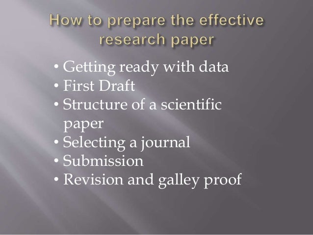 preparing research paper